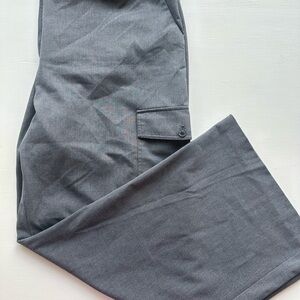 LOFT Women's Gray Wide Leg Pants